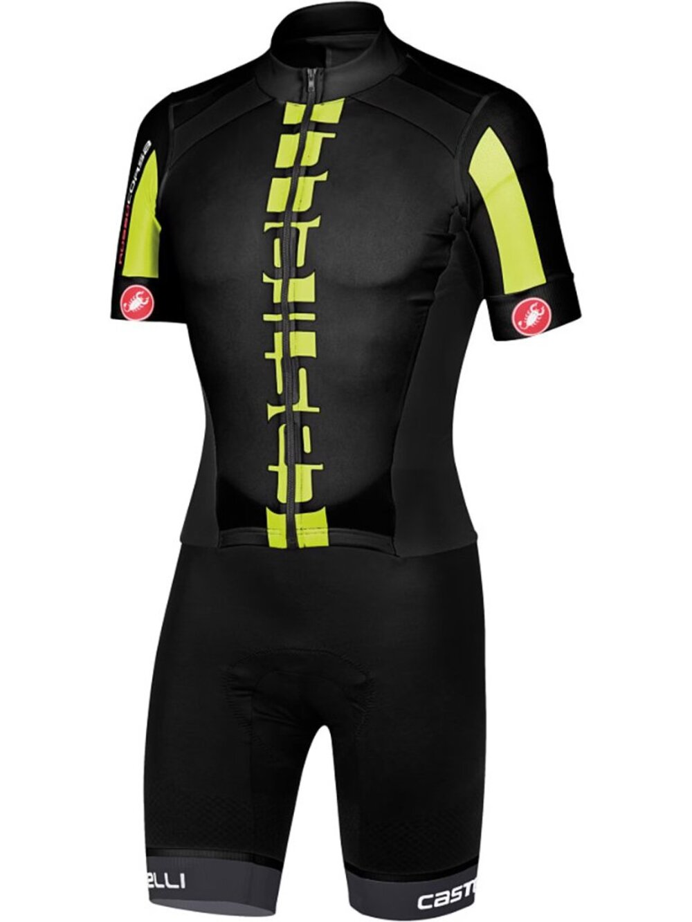 CASTELLI Sanremo 2.0 Ultra Speed Cycling Suit Black/Yellow Men’s Large